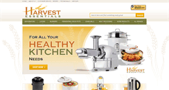 Desktop Screenshot of harvestessentials.com