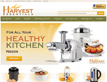 Tablet Screenshot of harvestessentials.com